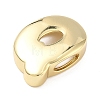 Brass Initial Beads KK-B167-27G-01Q-2