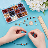 240Pcs 12 Colors Natural Unfinished Wood Beads WOOD-WR0001-17-3