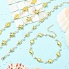 Ocean 304 Stainless Steel Sea Animals Link Chain Anklets for Women AJEW-AN00823-1