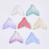 Transparent Spray Painted  Glass Pendants GLAA-S190-009A-3
