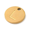 Ion Plating(IP) 304 Stainless Steel Pendants FIND-M017-02G-L-2