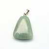 Trapezoid Natural Green Aventurine Pendants G-Q359-08-2