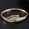 Alloy & Rhinestone Hinged Bangles for Women FS-WG5EAEB-01-1