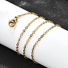 Ion Plating(IP) 304 Stainless Steel Cable Chain Necklaces NJEW-E026-04G-B-2