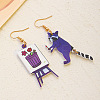 Acrylic Dangle Earrings FS-WG7CC71-01-1
