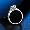 925 Sterling Silver Rhinestones Finger Rings for Women WGFFDD0-13-4