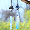 2Pcs 2 Style Japanese Cast Iron Bell Wind Chimes HJEW-BC0001-47A-6