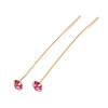 Brass Micro Pave Cubic Zirconia Stud Earring Findings CU-CBA4618-01G-03-1