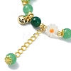 Natural Malaysia Jade Beads Stretch Bracelets for Women BJEW-JB11360-03-3