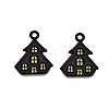 Halloween Theme Spray Painted Alloy Enamel Pendants ENAM-T020-09M-2