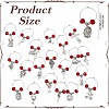 40Pcs 20 Style Glass Wine Glass Charms AJEW-CJ00015-2