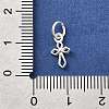 925 Sterling Silver Hollow Cross Charms STER-A048-15S-3