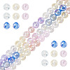3 Colors 3 Strands Electroplate Glass Beads Strands EGLA-TA0013-51B-2