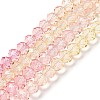 Transparent Painted Glass Beads Strands DGLA-A034-T6mm-A09-2