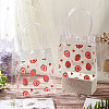 Rectangle Transparent Printed PVC Plastic Gift Tote Bags ABAG-TADJ0002-002D-5