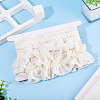 4 Yards Polyester Wrinkle Lace Ribbon OCOR-TA0004-18F-6