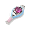 Brass Micro Pave Cubic Zirconia Pendants KK-I476-27P-01-2