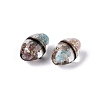 Two Tone Color Handmade Foil Glass Beads FOIL-Q001-01E-3