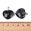 Natural Larvikite Pendants G-N362-05P-05-3