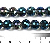 Transparent Electroplate Glass Beads Strands EGLA-N002-31-H09-4