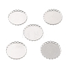 316 Surgical Stainless Steel Cabochon Tray Settings X-STAS-I187-01D-P-1