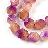 Dyed Natural White Jade Beads Strands G-T139-8mm-45Q-4