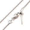 1mm Rack Plating Brass Cardano Chain Adjustable Slider Necklaces for Women Men MAK-L044-37P-2