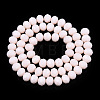 Opaque Solid Color Glass Beads Strands EGLA-A034-P4mm-D33-3