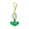 40Pcs Tulip Acrylic Pendant Decorations HJEW-JM04689-02-4