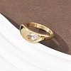 304 Stainless Steel Glass Cuff Open Rings RJEW-P177-02B-G-3