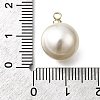 ABS Plastic Imitation Pearl Pendants FIND-H052-01G-01G-3