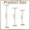 3Pcs Wood Knitting Needles DIY-WH0698-125-2