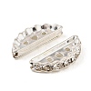 Brass Crystal Rhinestone Spacer Bars RB-T019-02B-01S-2