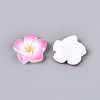 Plumeria Flower Opaque Resin Cabochons CRES-T025-30D-02-3