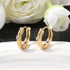 304 Stainless Steel Rhinestone Hoop Earrings EJEW-P344-06G-1