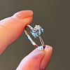 925 Sterling Silver with Cubic Zirconia Finger Rings FS-WGFD4D7-02-1