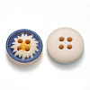 2-Hole Maple Wooden Buttons X-BUTT-N016-08-3