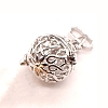 Brass Bead Cage Pendants KK-S751-005P-1-2