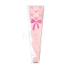 Bowknot Print Transparent PE Cone Flower Sleeves ABAG-FZC0002-001G-7