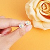 4 Pairs 4 Style Natural Quartz Crystal Round Ball Stud Earrings Set JE958A-2