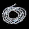 Electroplate Transparent Glass Beads Strands LS-EGLA-A035-T3mm-L19-2