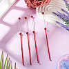 4Pcs DIY Alloy Beadable Crochet Hooks AJEW-TA0003-50A-5