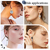 304 Stainless Steel Stud Earring Findings STAS-BBC0008-36A-6