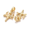 Rack Plating Real 18K Gold Plated Brass Pendants KK-E271-04G-2