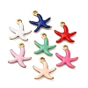 304 Stainless Steel Enamel Charms X-STAS-Q363-14D-G-1