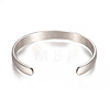 Tarnish Resistant 304 Stainless Steel Cuff Bangles LS-STAS-I110-10-8mm-P-2