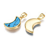 Real 18K Gold Plated Brass Pendants KK-N233-170A-01C-3