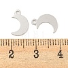 925 Sterling Silver Moon Charms STER-B005-35P-3