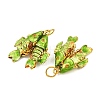 Brass Cloisonne Pendants KK-P251-A01-G-08-2