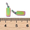 Ion Plating(IP) 304 Stainless Steel Pendants STAS-I311-31A-RC-2